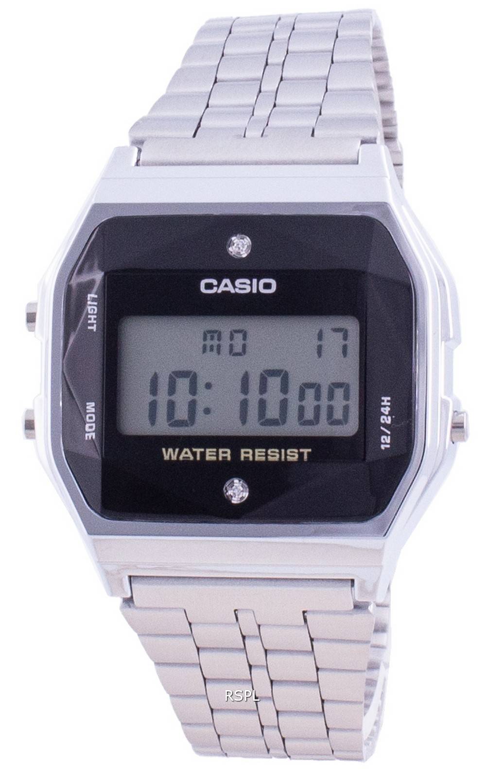 Casio Youth Vintage Diamond Accents Rustfrit St L A Wad A Wad