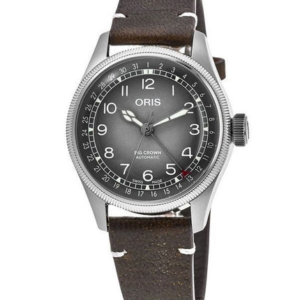 Oris Big Crown x Cervo Volante Læderrem Grå Urskive Automatisk 01 754 7779 4063-sæt herreur