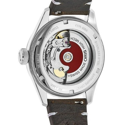 Oris Big Crown x Cervo Volante Læderrem Grå Urskive Automatisk 01 754 7779 4063-sæt herreur