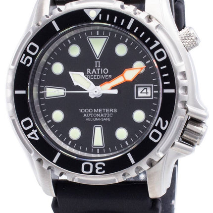 Ratio Free Diver Helium Safe 1000M Stainless Steel Automatic 1066KE20-33VA-BLK Herreur