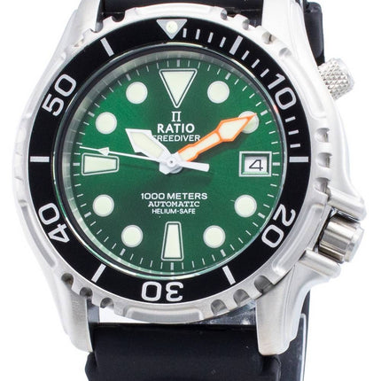 Ratio Free Diver Helium Safe 1000M Stainless Steel Automatic 1066KE20-33VA-GRN Herreur