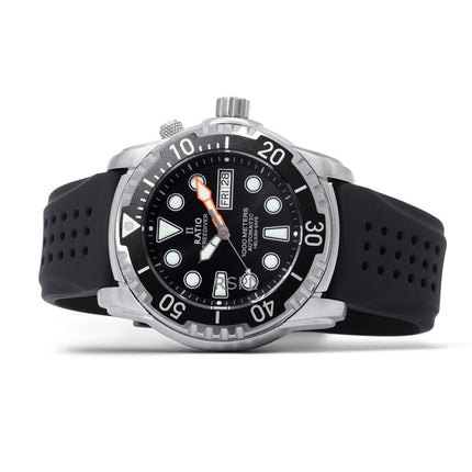 Ratio Free Diver Helium-Safe 1000M Safir Automatic 1068HA90-34VA-BLK Herreur