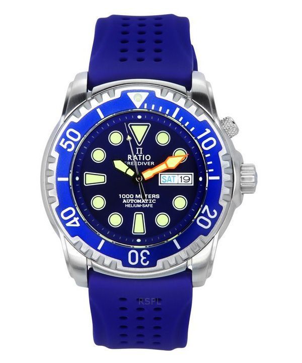 Ratio FreeDiver Version 02 Helium Safe 1000M Sapphire Automatic Blue Dial 1068HA90-34VA-BLU-V02 Herreur