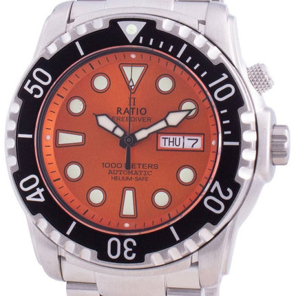 Ratio Free Diver Helium-Safe 1000M Sapphire Automatic 1068HA96-34VA-ORG Herreur