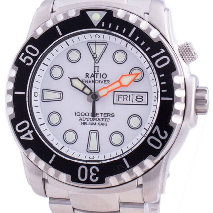 Ratio Free Diver Helium-Safe 1000M Sapphire Automatic 1068HA96-34VA-WHT Herreur