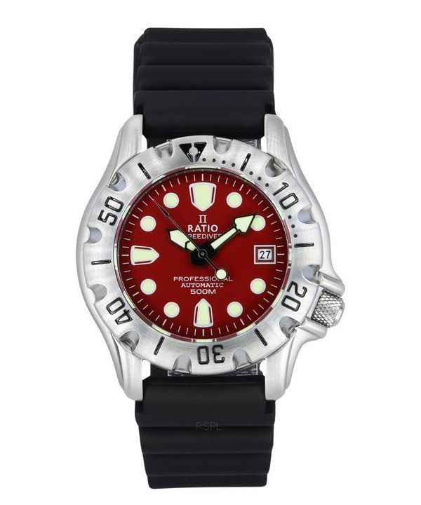 Ratio FreeDiver Professional 500M Sapphire Red Dial Automatisk 32BJ202A-RED herreur