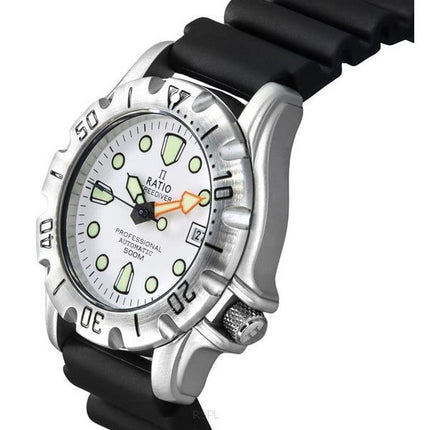 Ratio FreeDiver Professional 500M Sapphire White Dial Automatisk 32BJ202A-WHT herreur