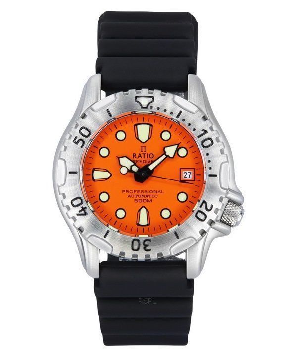 Ratio FreeDiver Professional 500M Sapphire Orange Dial Automatisk 32GS202A-ORG herreur