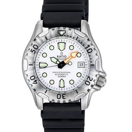 Ratio FreeDiver Professional 500M Sapphire White Dial Automatisk 32GS202A-WHT herreur