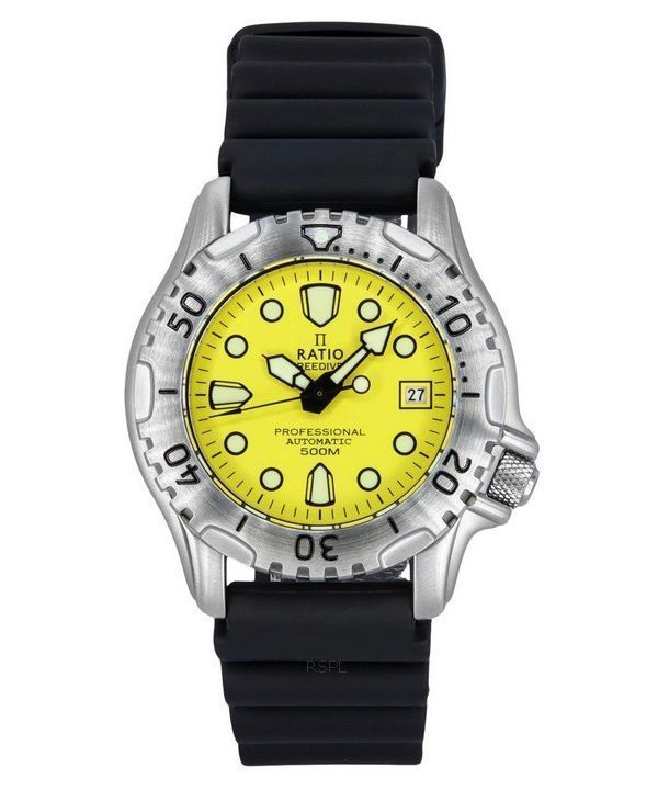 Ratio FreeDiver Professional 500M Sapphire Yellow Dial Automatisk 32GS202A-YLW herreur