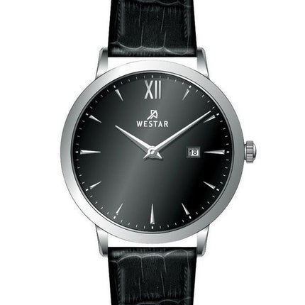 Westar profil læderrem Black Dial Quartz 50214STN103 herreur