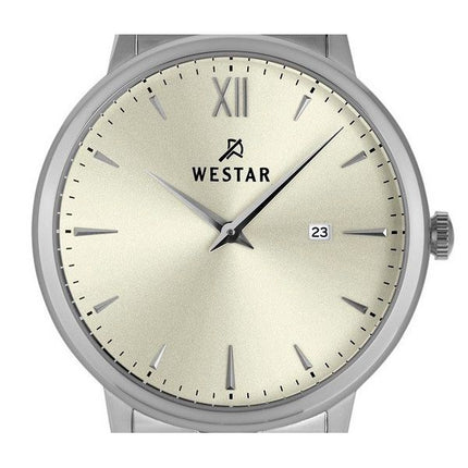 Westar Profil Rustfrit Stål Lys Champagne Urskive Quartz 50215STN102 Herreur