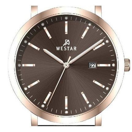 Westar profillæderrem Brun skive Quartz 50216PPN620 herreur