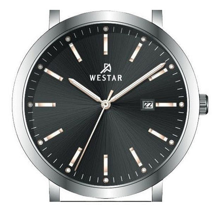 Westar profil læderrem Black Dial Quartz 50216STN623 herreur