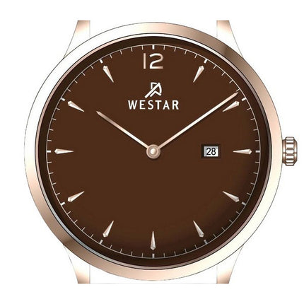 Westar profillæderrem Brun skive Quartz 50217PPN620 herreur