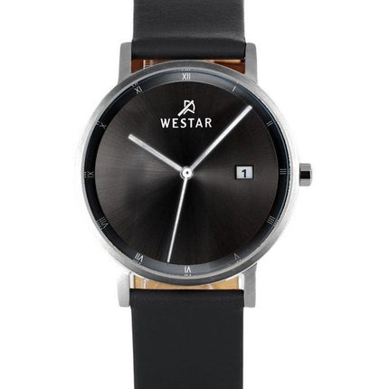 Westar profil læderrem Black Dial Quartz 50221STN103 herreur