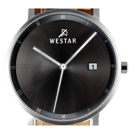 Westar profil læderrem Black Dial Quartz 50221STN103 herreur