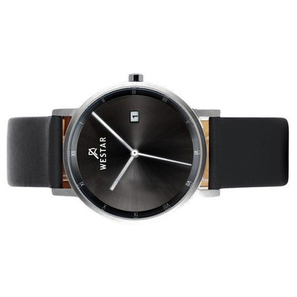 Westar profil læderrem Black Dial Quartz 50221STN103 herreur