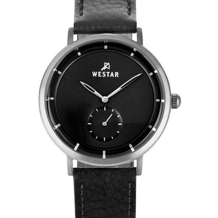 Westar profil læderrem Black Dial Quartz 50246STN103 herreur