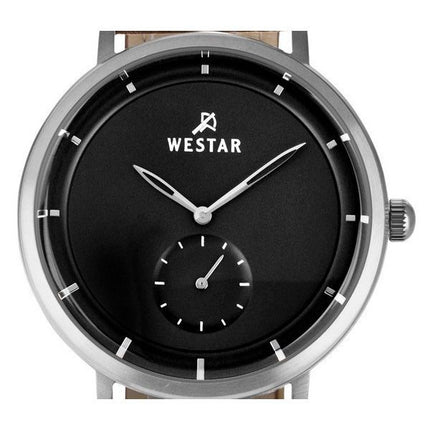 Westar profil læderrem Black Dial Quartz 50246STN123 herreur