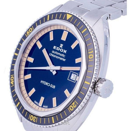 Edox Hydro-Sub Diver's rustfrit stål sort skive automatisk 801283NBMNIB 300M herreur