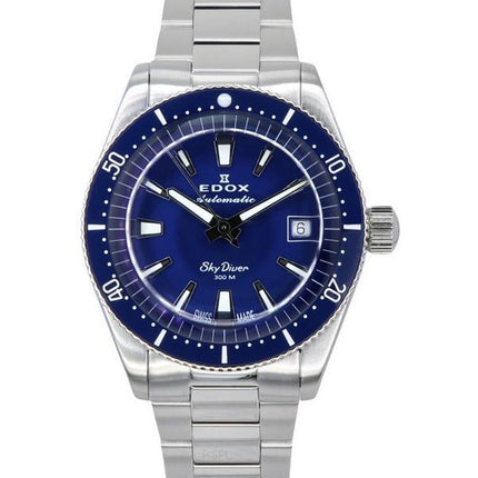 Edox Skydiver 38 Date Limited Edition Blue Dial Automatic Diver&#39,s 801313BUMBUIN 300M schweizisk lavet herreur