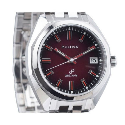 Bulova Classic Precisionist Jet Star Rustfrit Stål Red Dial Quartz 96B401 Herreur