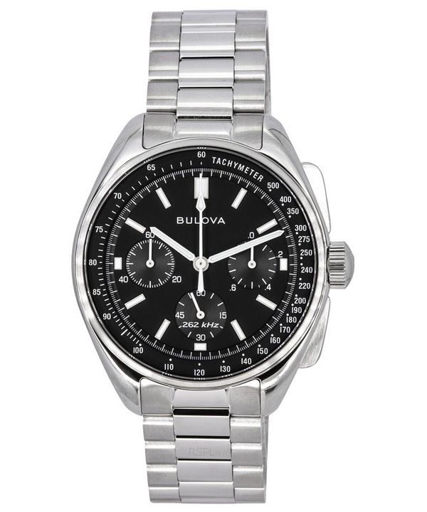 Bulova Lunar Pilot Archive Series Special Edition Chronograph Black Dial Quartz 96K111 herreur med ekstra rem