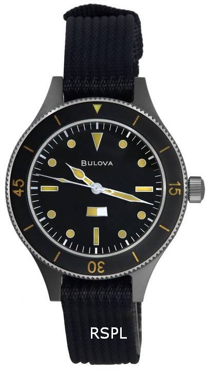 Bulova Archive Mil-Ships Limited Edition Black Dial Automatic 98A266 Herreur