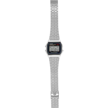 Casio Digital Alarm Chrono rustfrit stål A159WA-N1DF A159WA-N1 Herreur