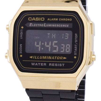 Casio Vintage Chronograph Alarm Digital A168WEGB-1B Unisex ur