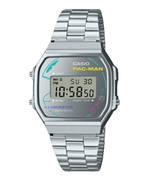 Casio Vintage Digital PAC-MAN Collaboration Quartz A168WEPC-7A unisex-ur