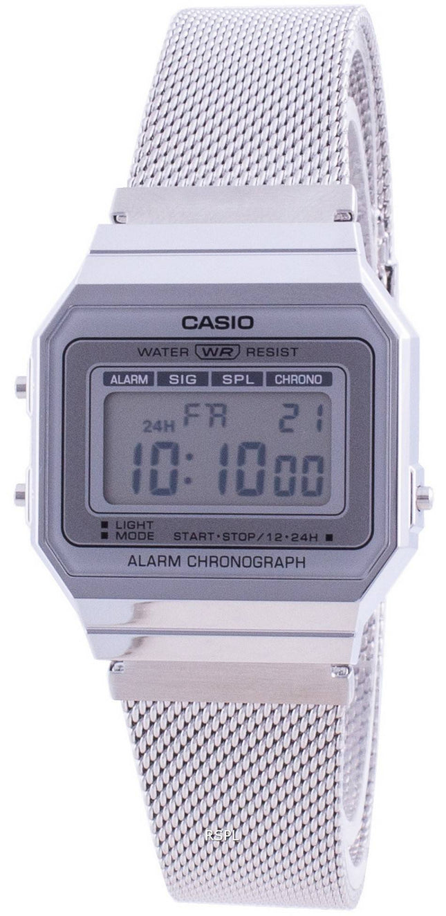 Casio Youth Vintage Daily Alarm Quartz A-700WM-7A A700WM-7A 100M Dameur