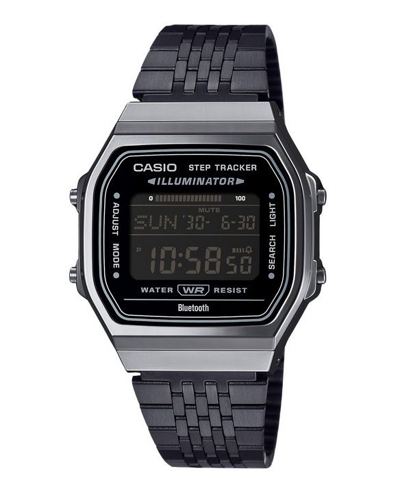 Casio Vintage Digital Smartphone Link rustfrit stål Kvarts ABL-100WEGG-1B unisex ur