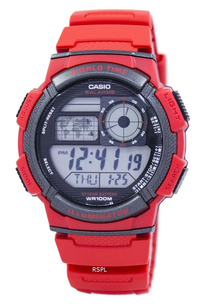 Casio ungdom verden tid Alarm verden kort AE-1000W-4AV AE1000W-4AV Herreur