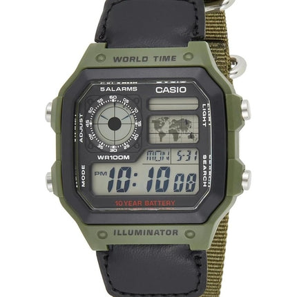 Casio verden tid Alarm Digital AE-1200WHB-3BV Herreur