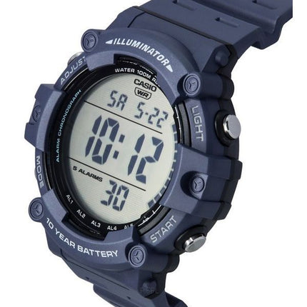 Casio Standard Digital Blue Resin Rem Quartz AE-1500WH-2A 100M herreur