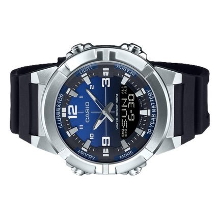 Casio Analog Digital Combination Resin Rem Blue Dial Quartz AMW-870A-2AV herreur