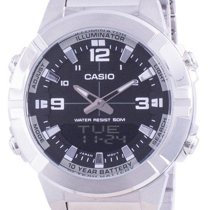 Casio Analog Digital World Time rustfrit stål AMW-870D-1A AMW870D-1 Herreur