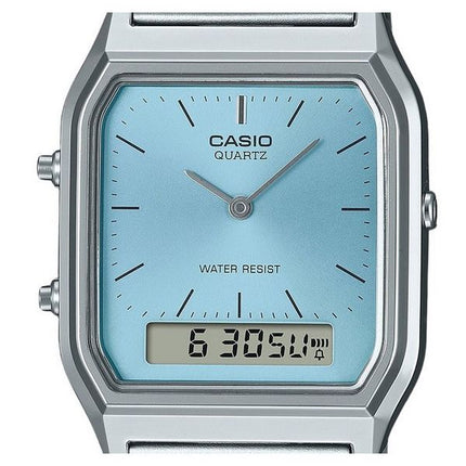 Casio Vintage analog digital turkisblå skive kvarts AQ-230A-2A1 dameur