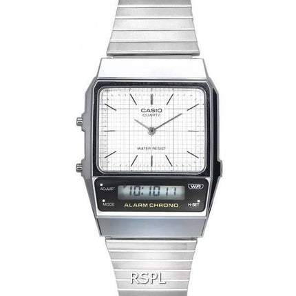 Casio Vintage Analog Digital White Dial Quartz AQ-800E-7A AQ800E-7 Unisex Ur