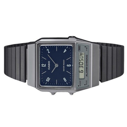 Casio Vintage Analog Digital Dual Time rustfrit stål armbånd Blue Dial Quartz AQ-800EB-2A unisex ur