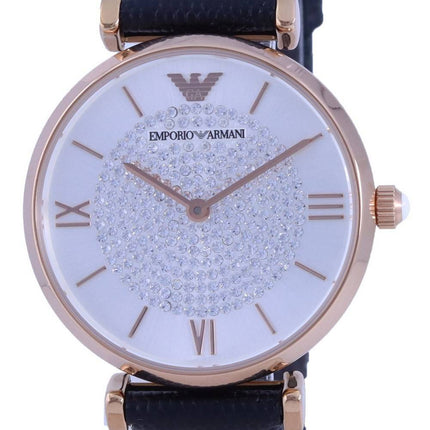 Emporio Armani Gianni T-Bar Crystal Accents Quartz AR11387 dameur