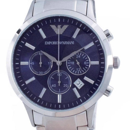 Emporio Armani Renato Classic Chronograph Blue Dial Quartz AR2448 Herreur