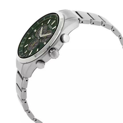 Citizen Eco-Drive Super Titanium Chronograph Green Dial AT2530-85X 100M herreur