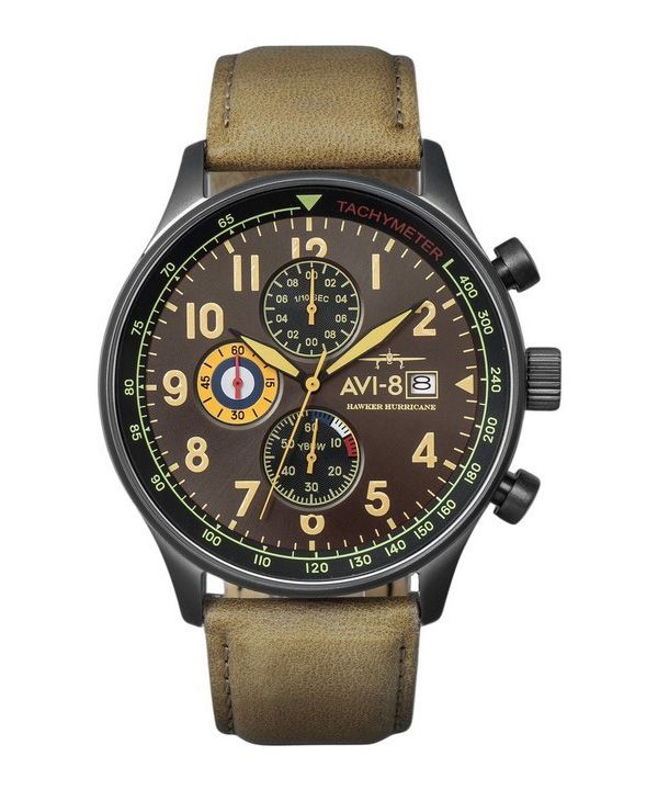 AVI-8 Hawker Hurricane Tachymeter Quartz AV-4011-0E Herreur