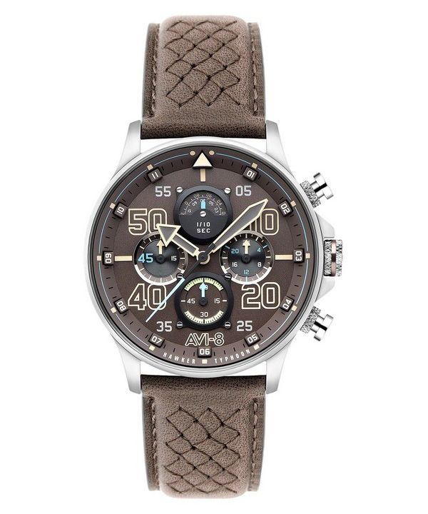 AVI-8 Hawker Typhoon Rb396 Sheila Chronograph Limited Edition Westhampnett Brown Dial Quartz AV-4093-06 herreur