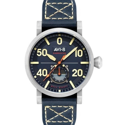 AVI-8 Dambuster Chadwick Meca-Quartz Koboltblå Læderrem Blue Dial AV-4113-01 Herreur