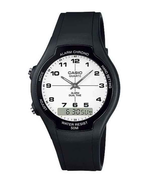 Casio Analog Digital dobbelt tid AW-90H-7BVDF AW-90H-7BV Herreur