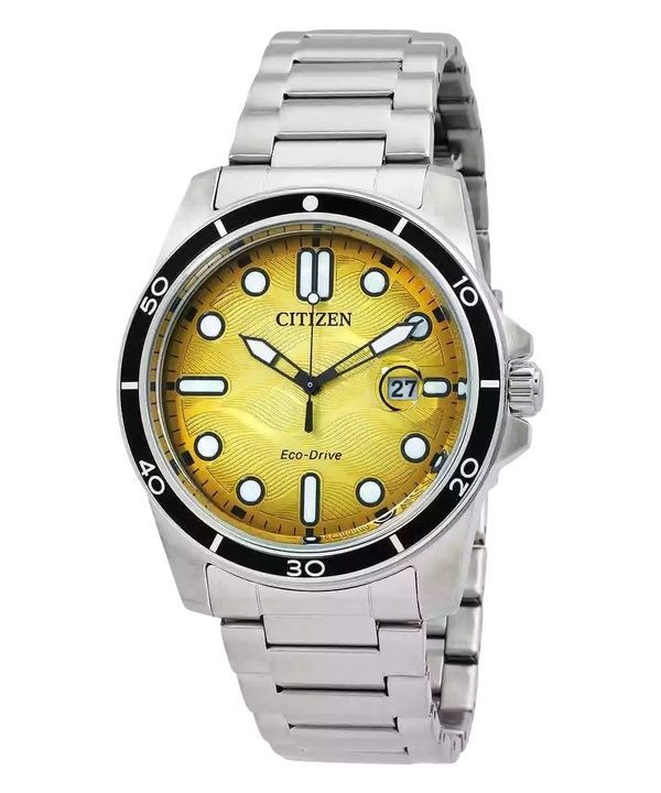 Citizen Marine rustfrit stål gul skive Eco-Drive AW1816-89X 100M herreur